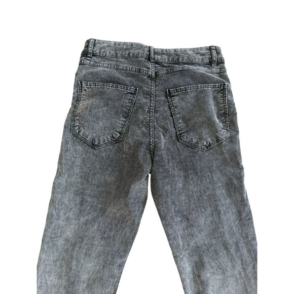 ZARA Gray Corduroy Skinny Jeans Pants Size US 6 - Picture 4 of 9